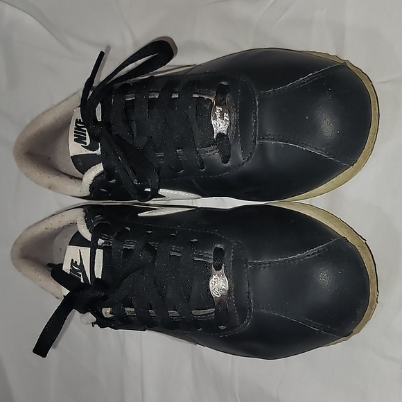 Nike Cortez 72 Shoes Black White Leather Running 316418-012 Size 6.5 - Picture 2 of 11